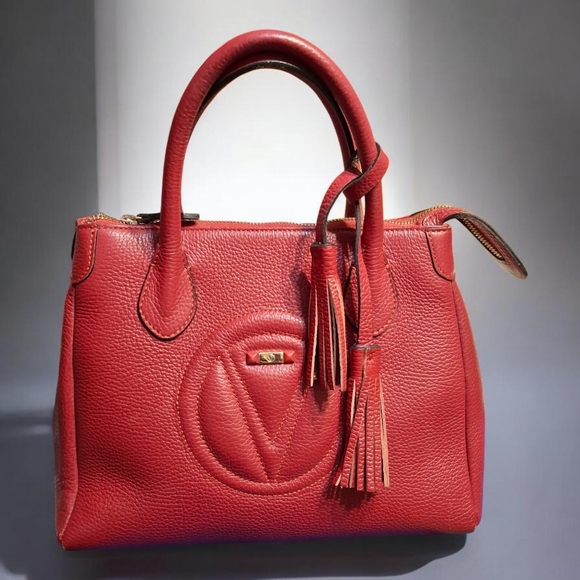 Valentino By Mario Valentino Handbags - Valentino Ally Red Leather handbag crossbody strap included